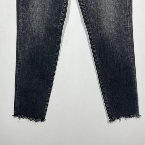 Moussy Vintage Ankle Fray Jeans Women's Size 30 Westcliffe Skinny Light Black - Picture 4 of 10